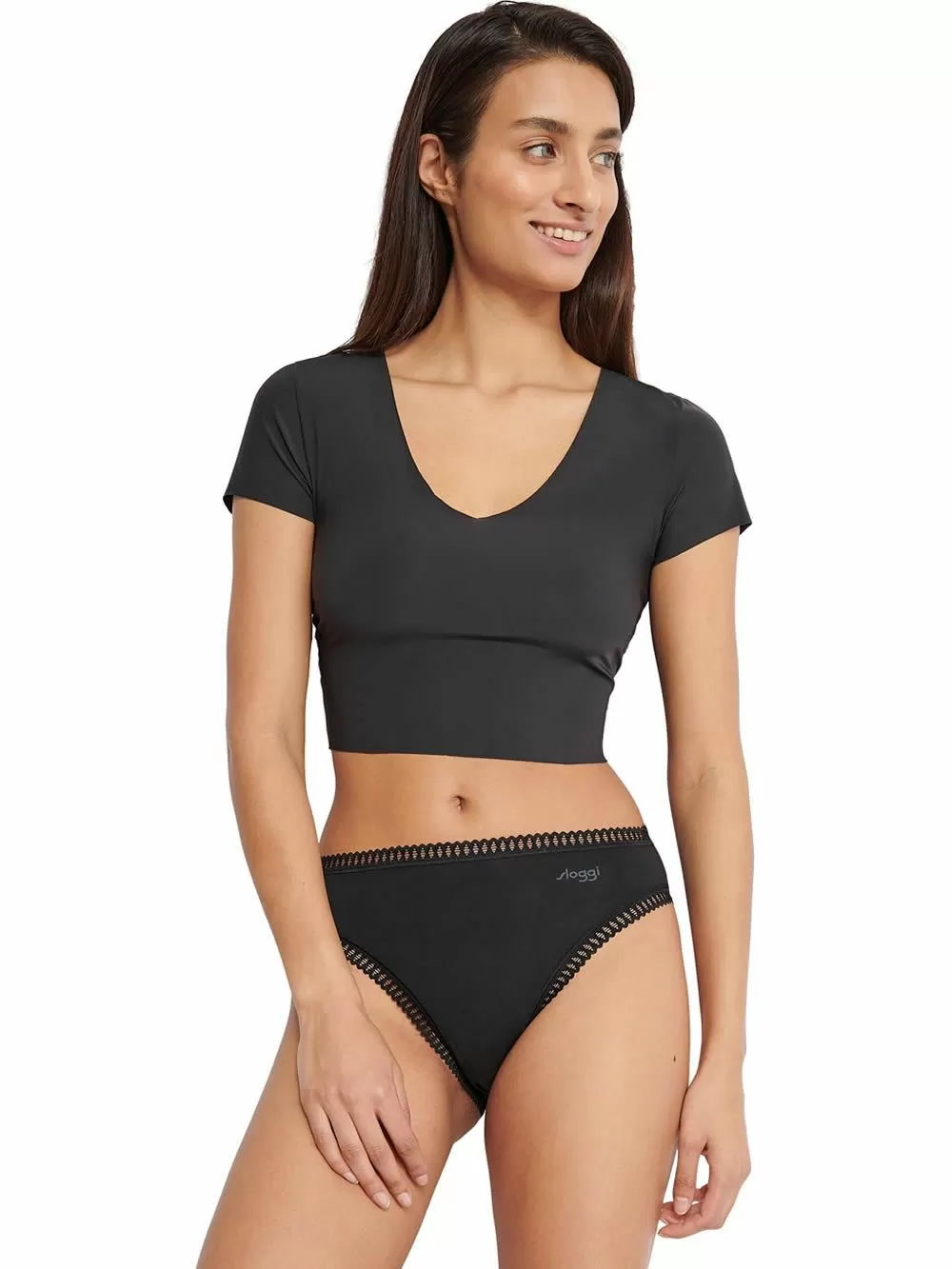 SLOGGI Go Crush H High Leg Tai - Οργανικό Eco Βαμβάκι - Πακέτο με 3