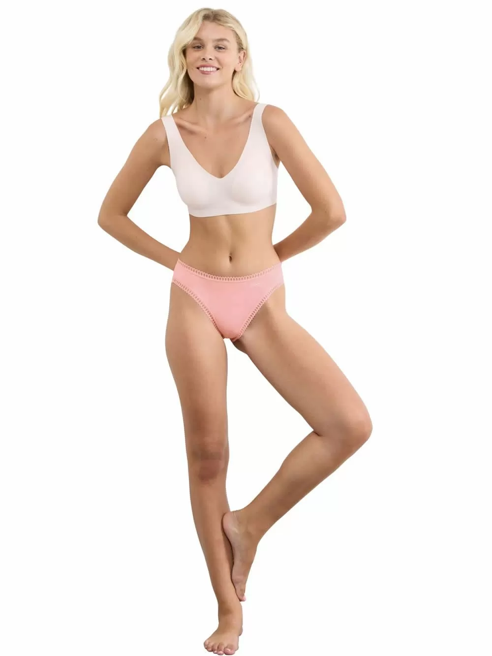 SLOGGI Go Crush High Leg Tai Φαρδύ Ψηλό - Οργανικό Eco Βαμβάκι - Πακέτο με 3