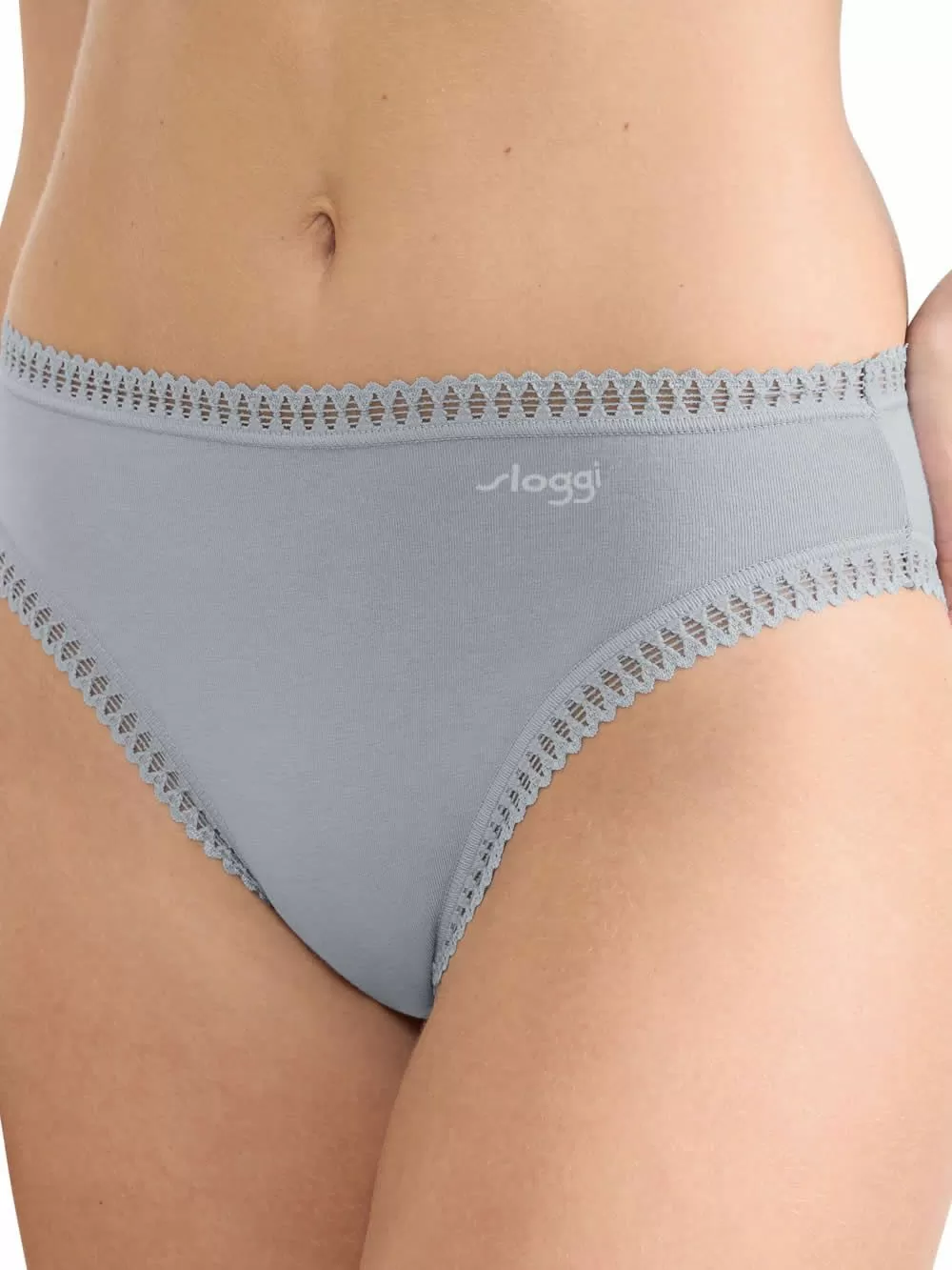 SLOGGI Go Crush High Leg Tai Φαρδύ Ψηλό - Οργανικό Eco Βαμβάκι - Πακέτο με 3