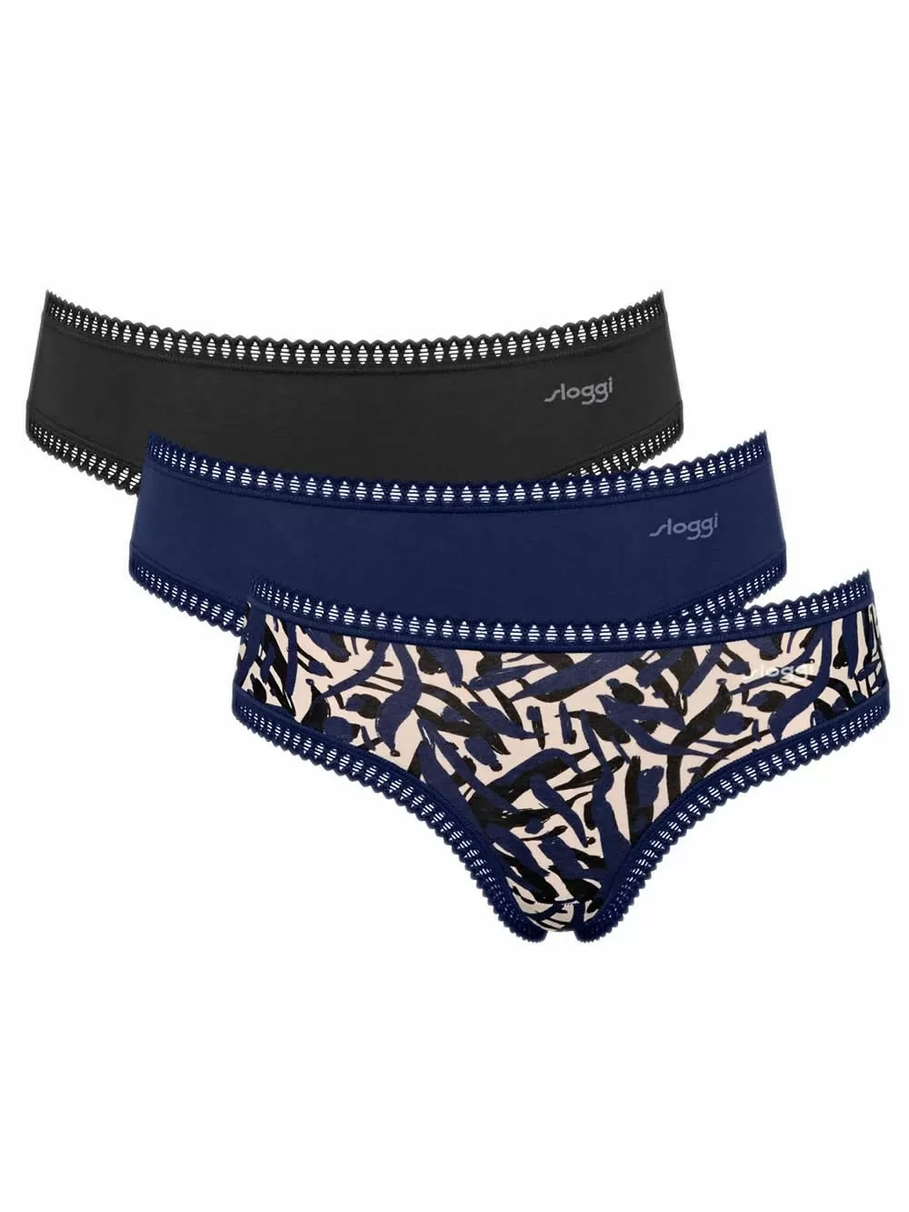 SLOGGI Go Crush H Hipster - Οργανικό Eco Βαμβάκι - Πακέτο με 3