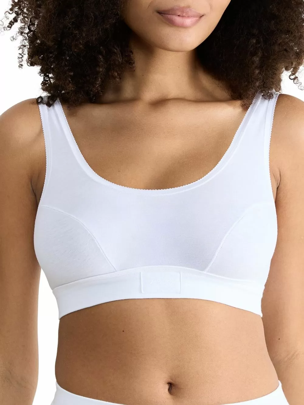 Sloggi Double Comfort T Top Σουτιέν Μπουστάκι - Αγνό Βαμβάκι - Διπλό Λάστιχο Υποστήριξης