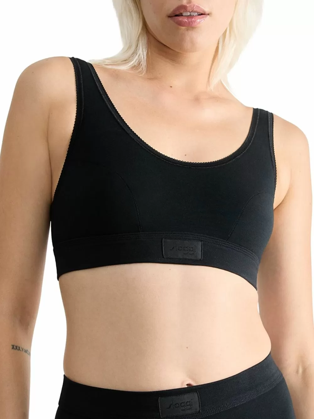 Sloggi Double Comfort T Top Σουτιέν Μπουστάκι - Αγνό Βαμβάκι - Διπλό Λάστιχο Υποστήριξης