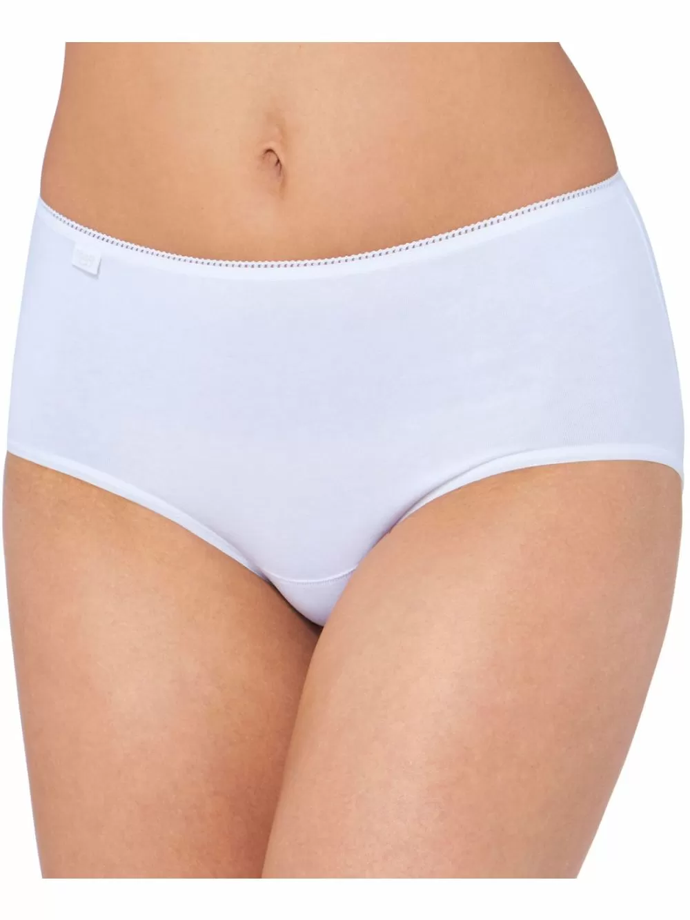 Sloggi 24/7 Cotton Midi - Ψηλό Φαρδύ Σλιπ - Απαλό Βαμβάκι - Πακέτο με 3 