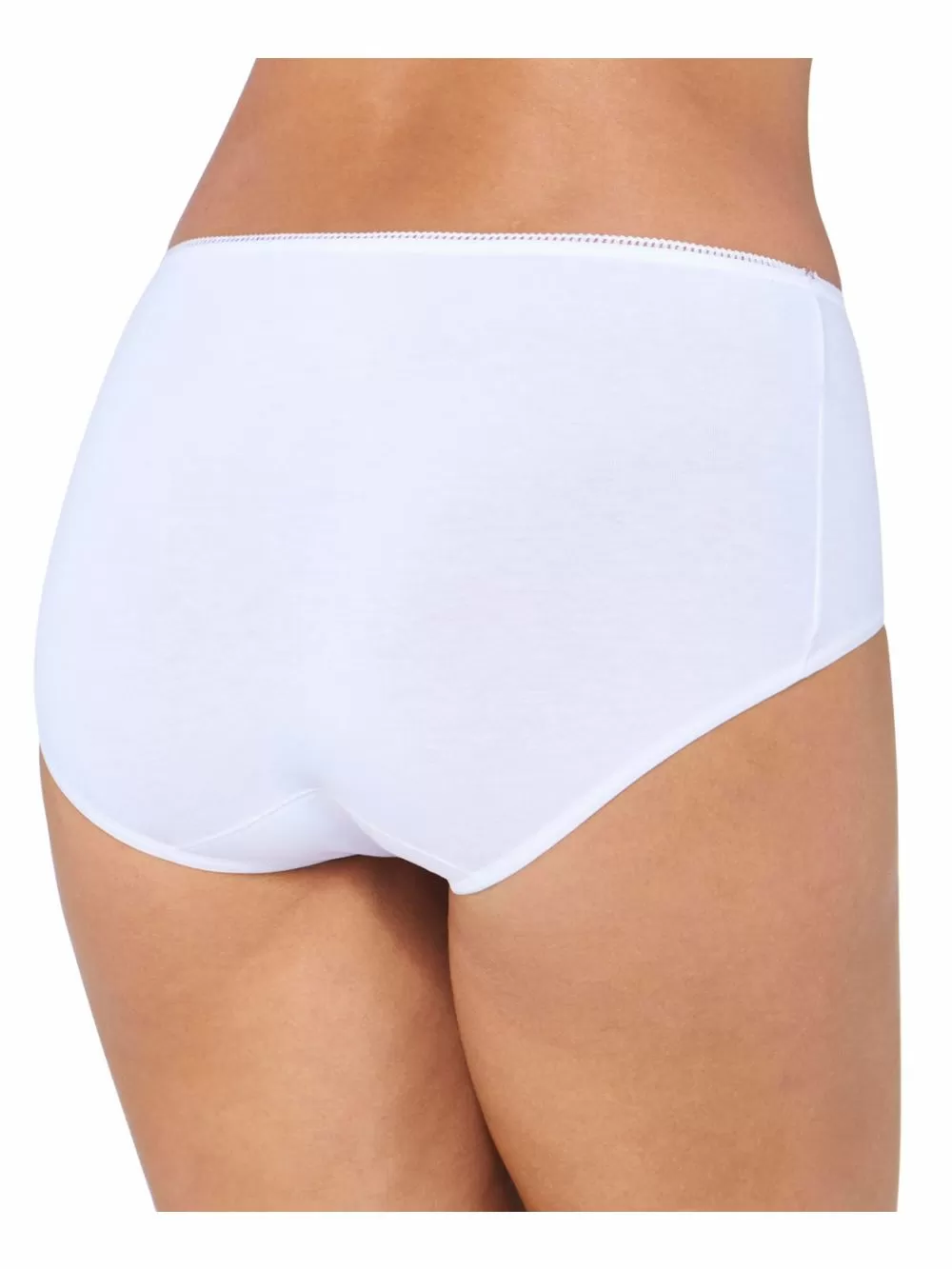 Sloggi 24/7 Cotton Midi - Ψηλό Φαρδύ Σλιπ - Απαλό Βαμβάκι - Πακέτο με 3 