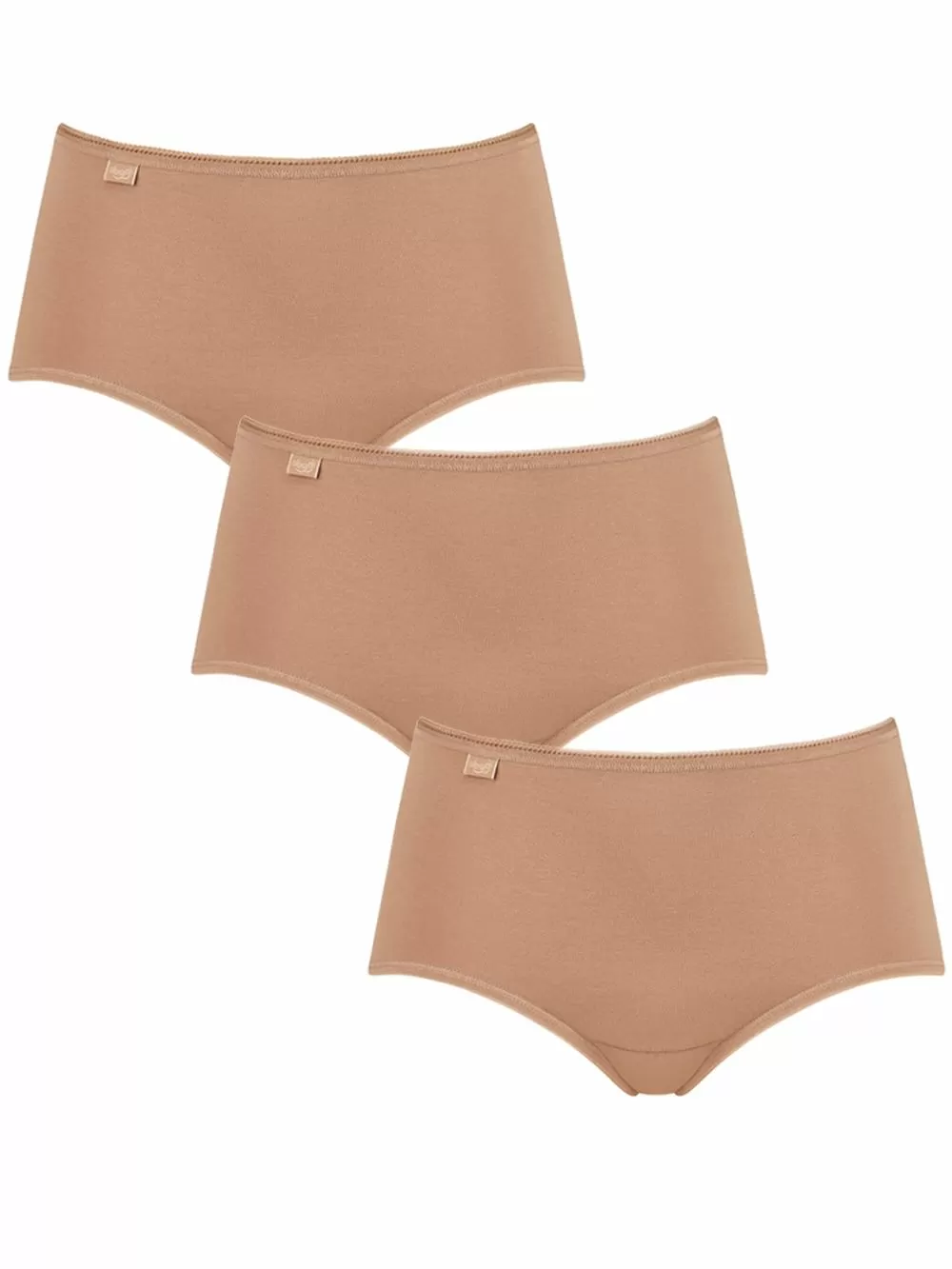 Sloggi 24/7 Cotton Midi - Ψηλό Φαρδύ Σλιπ - Απαλό Βαμβάκι - Πακέτο με 3 