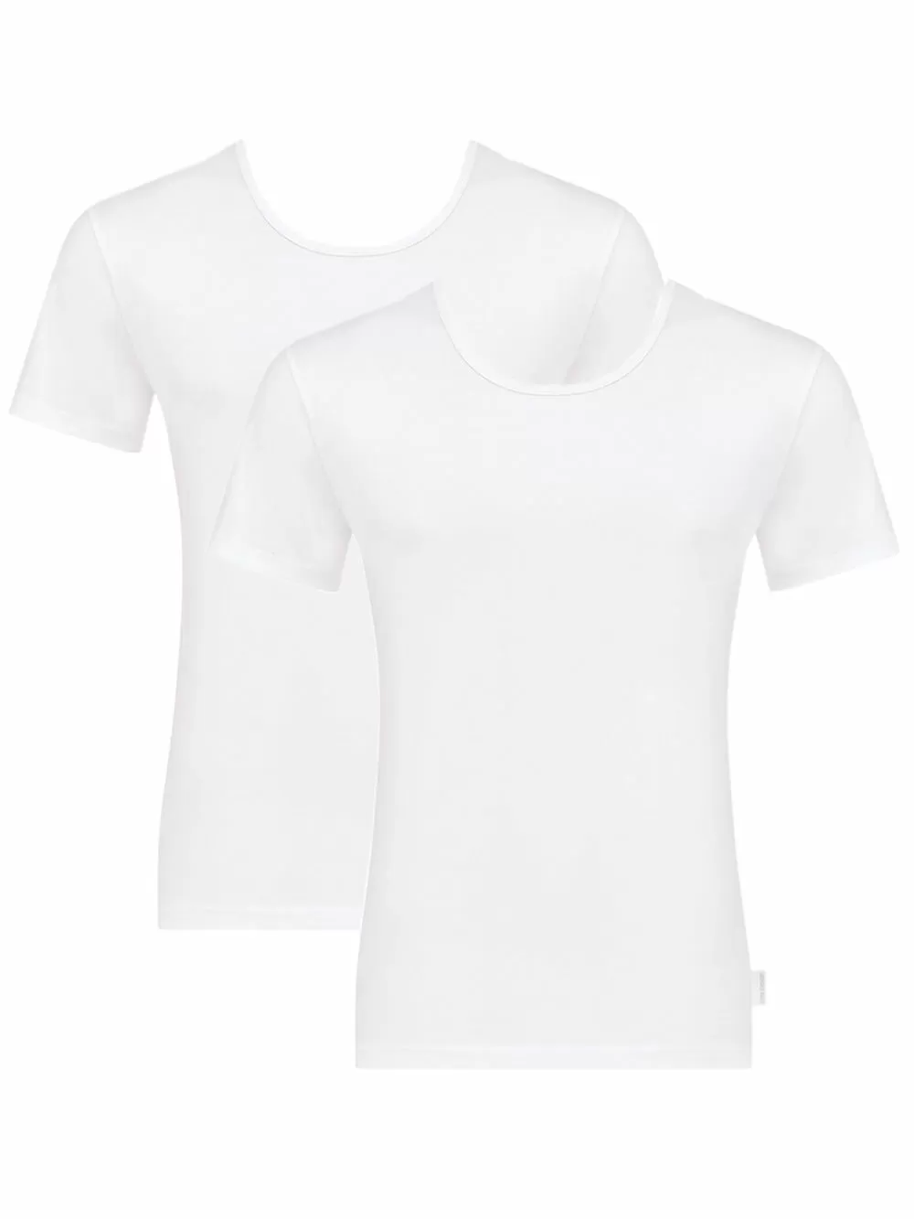 SLOGGI 24/7 SH03 Neck - Αντρική Κοντομάνικη Φανέλα - Ελαστικό Βαμβάκι - 2 Τεμάχια 