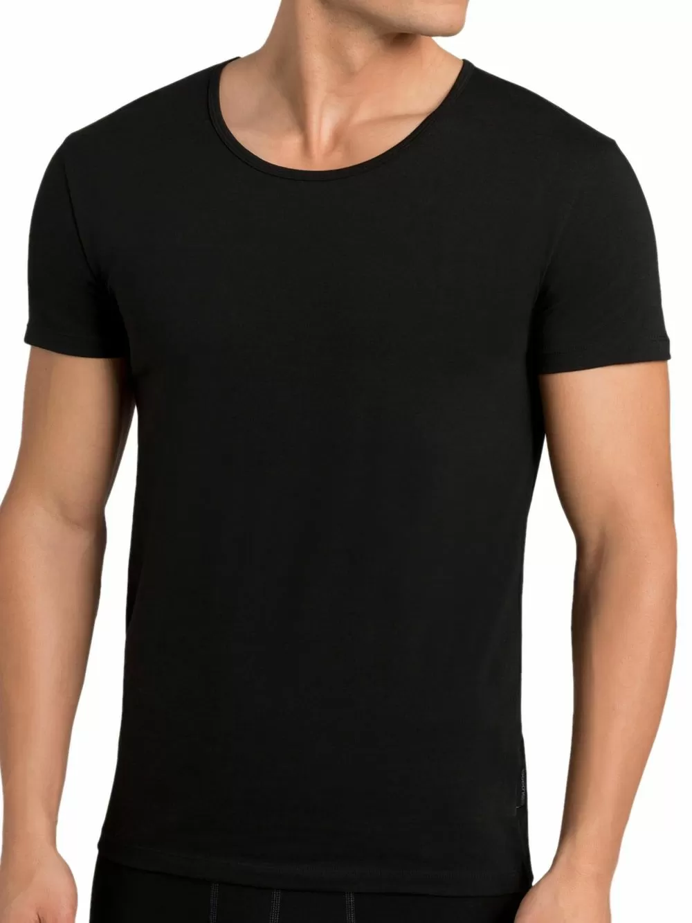 SLOGGI 24/7 SH03 Neck - Αντρική Κοντομάνικη Φανέλα - Ελαστικό Βαμβάκι - 2 Τεμάχια 