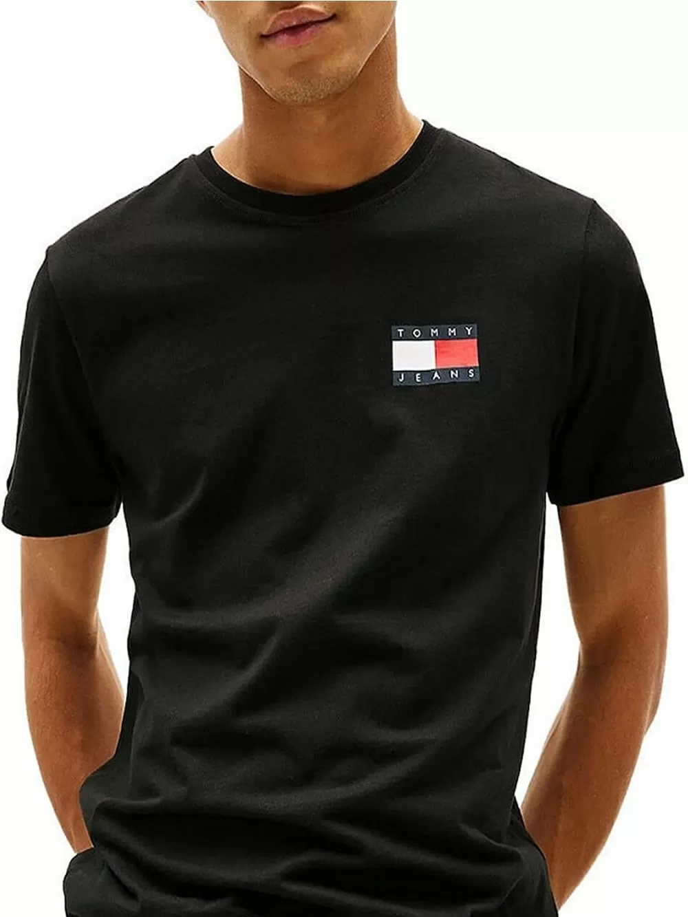 TOMMY HILFIGER Ανδρικό T-Shirt Flag - 100% Οργανικό Βαμβάκι