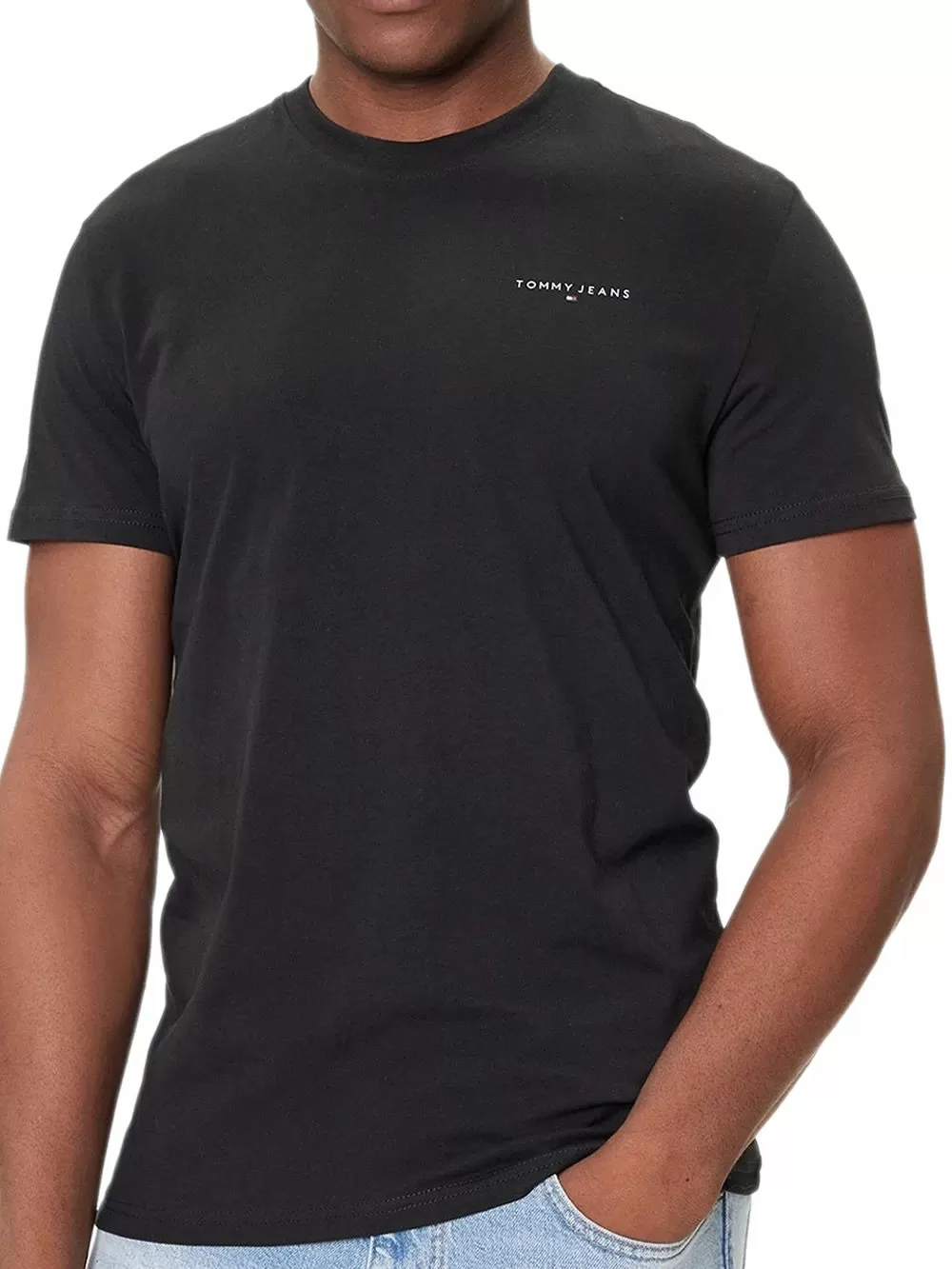 TOMMY HILFIGER Ανδρικό T-Shirt Slim Fit - 100% Βαμβάκι - Διακριτικό Logo