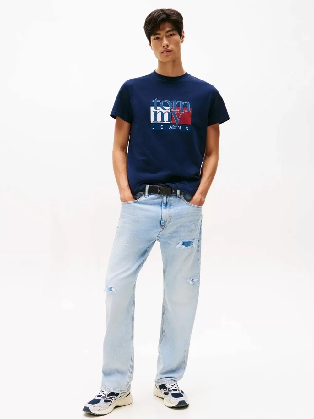 TOMMY HILFIGER Ανδρικό T-Shirt Flag Logo - 100% Βαμβακερό