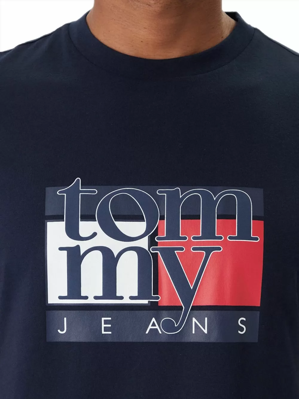 TOMMY HILFIGER Ανδρικό T-Shirt Flag Logo - 100% Βαμβακερό