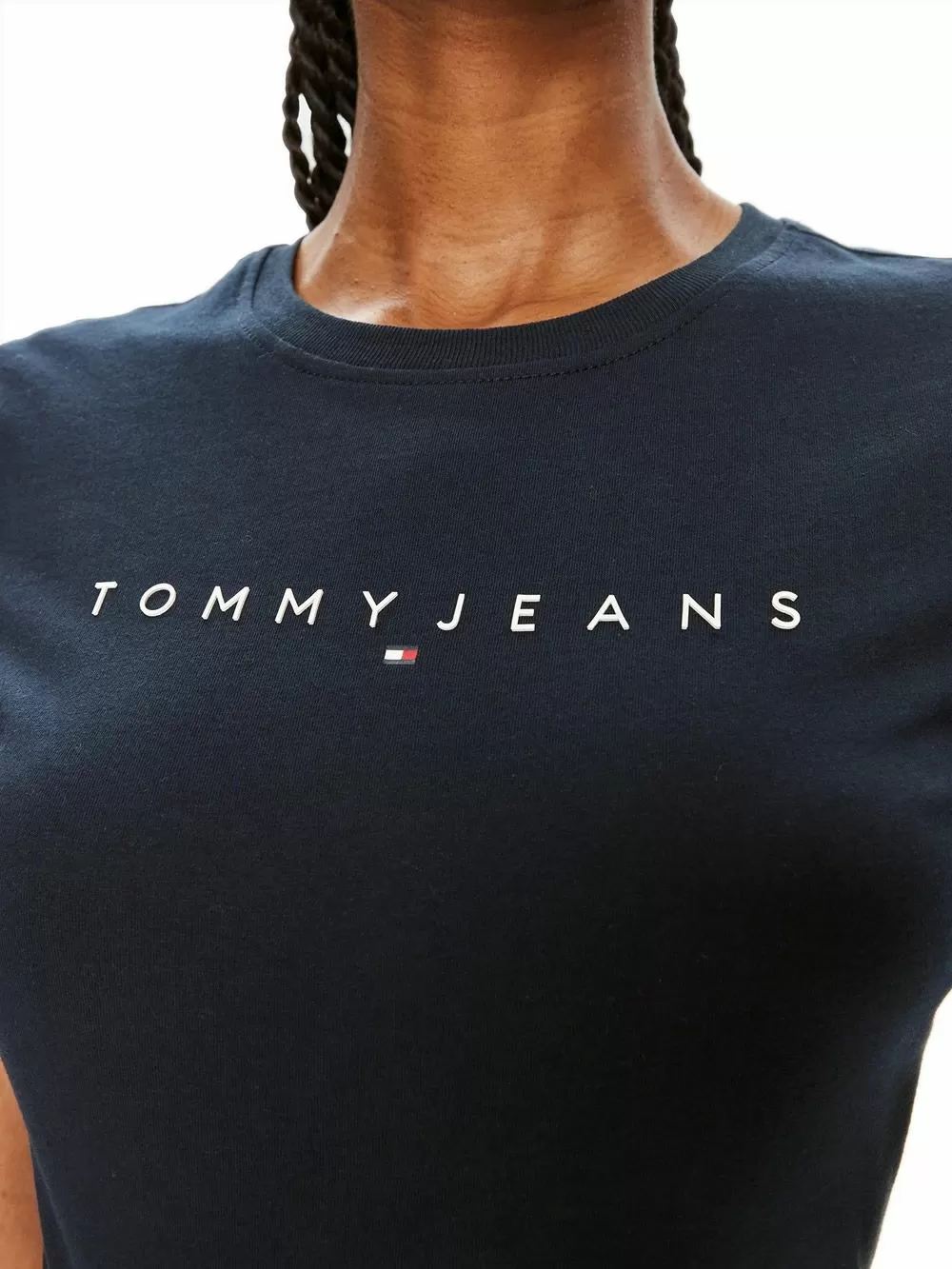 TOMMY HILFIGER Γυναικείο T-Shirt Linear Slim Fit - 100% Βαμβακερό