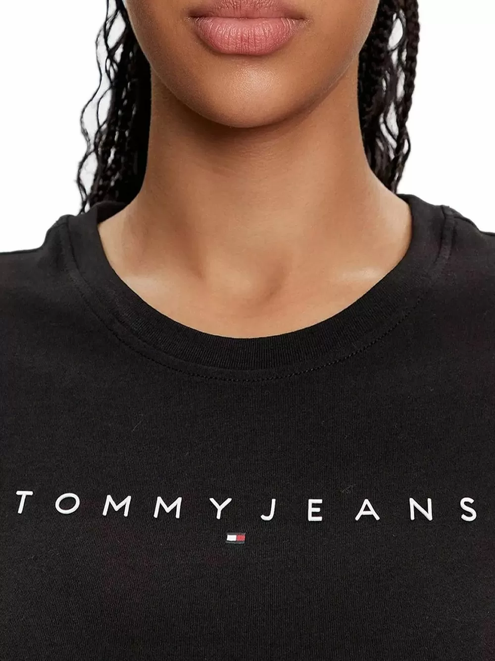 TOMMY HILFIGER Γυναικείο T-Shirt Linear Slim Fit - 100% Βαμβακερό