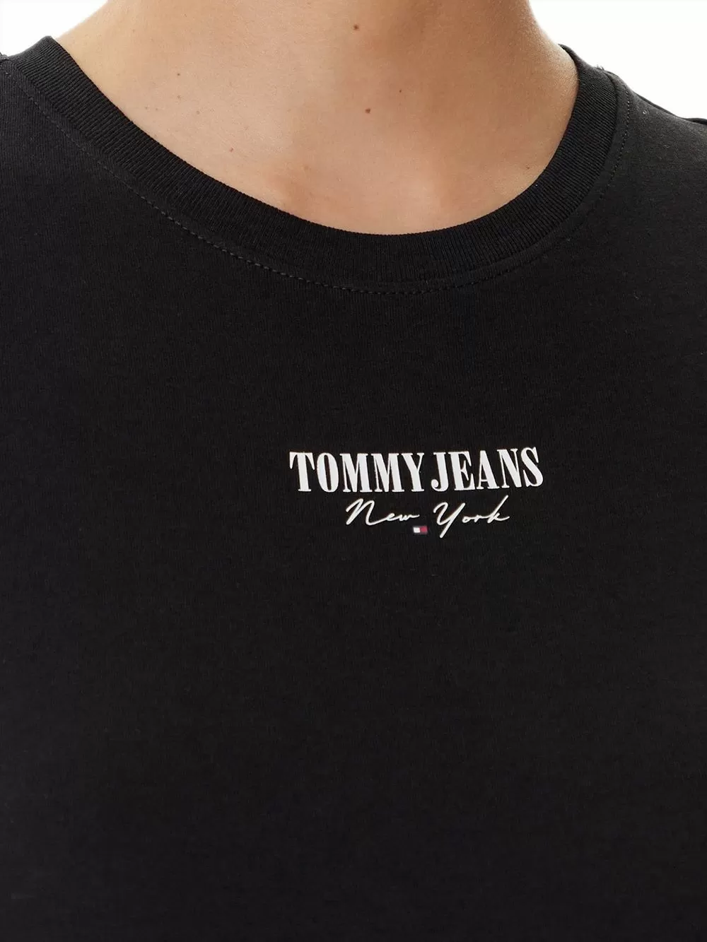 TOMMY HILFIGER Γυναικείο T-Shirt Slim Essential Logo - Απαλό & Ελαστικό