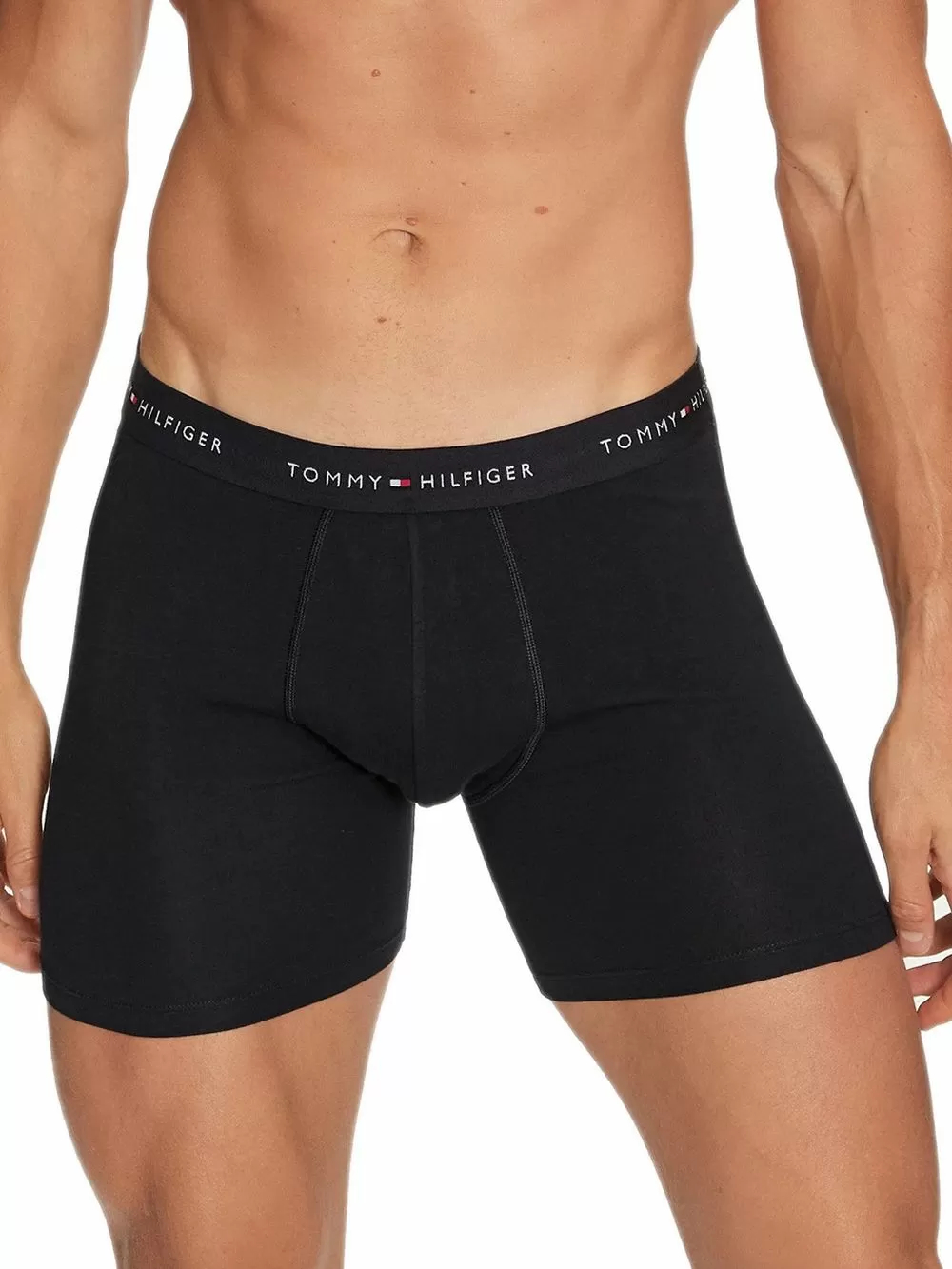 TOMMY HILFIGER Boxer Short Μακρύ - Ελαστικό Eco Βαμβάκι - Πακέτο με 3