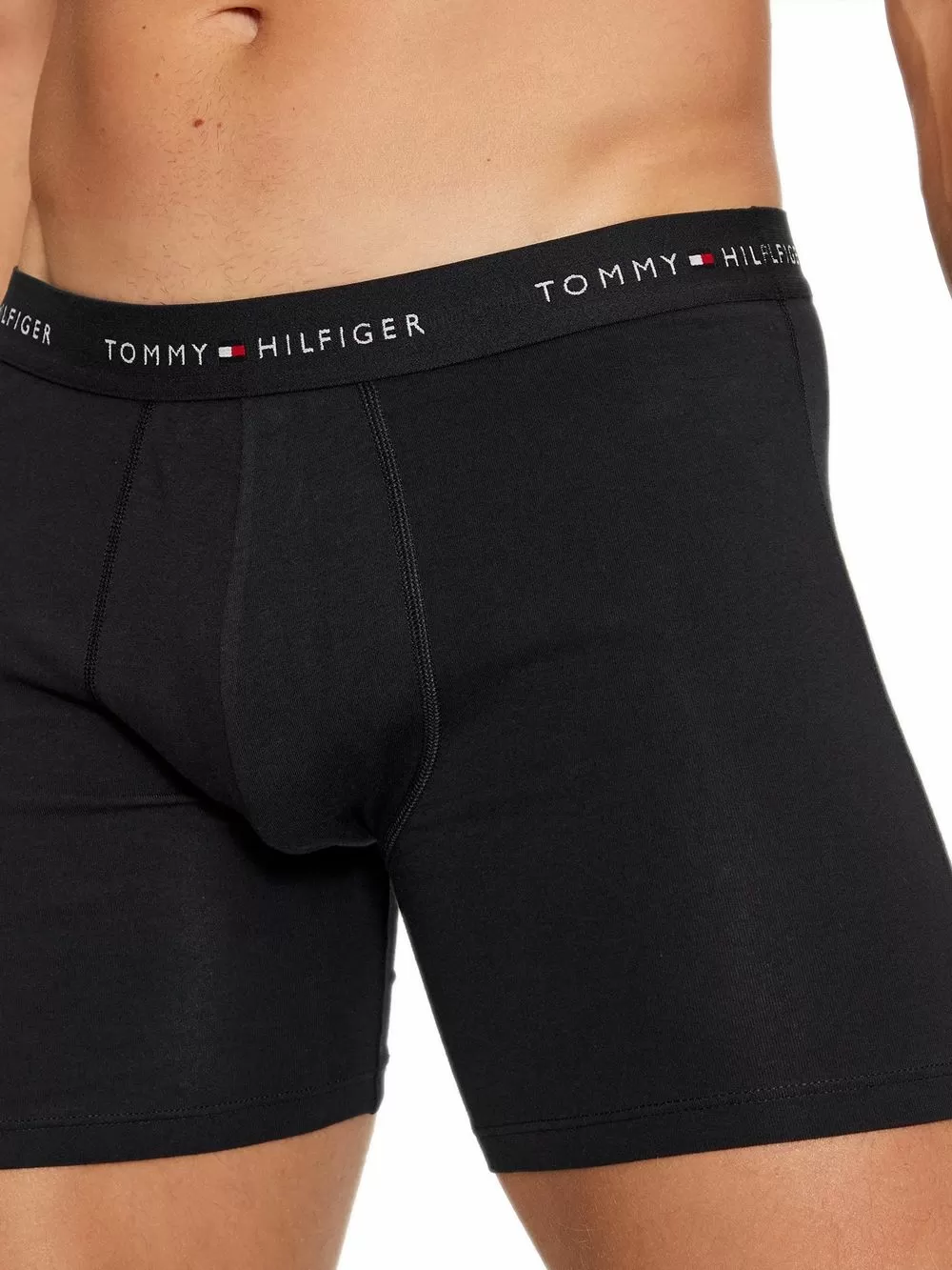 TOMMY HILFIGER Boxer Short Μακρύ - Ελαστικό Eco Βαμβάκι - Πακέτο με 3