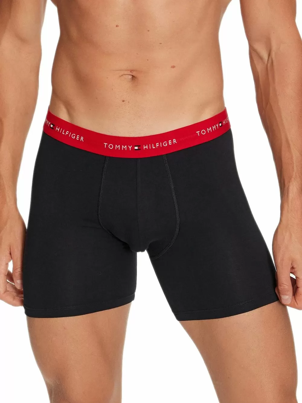 TOMMY HILFIGER Boxer Short Μακρύ - Ελαστικό Eco Βαμβάκι - Πακέτο με 3