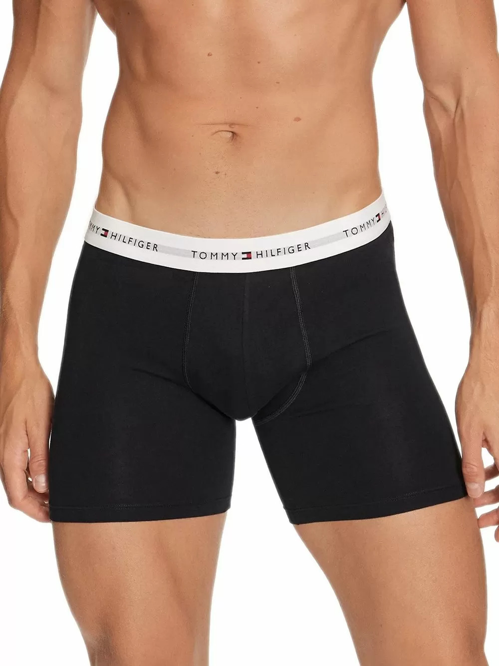 TOMMY HILFIGER Boxer Short Μακρύ - Ελαστικό Eco Βαμβάκι - Πακέτο με 3