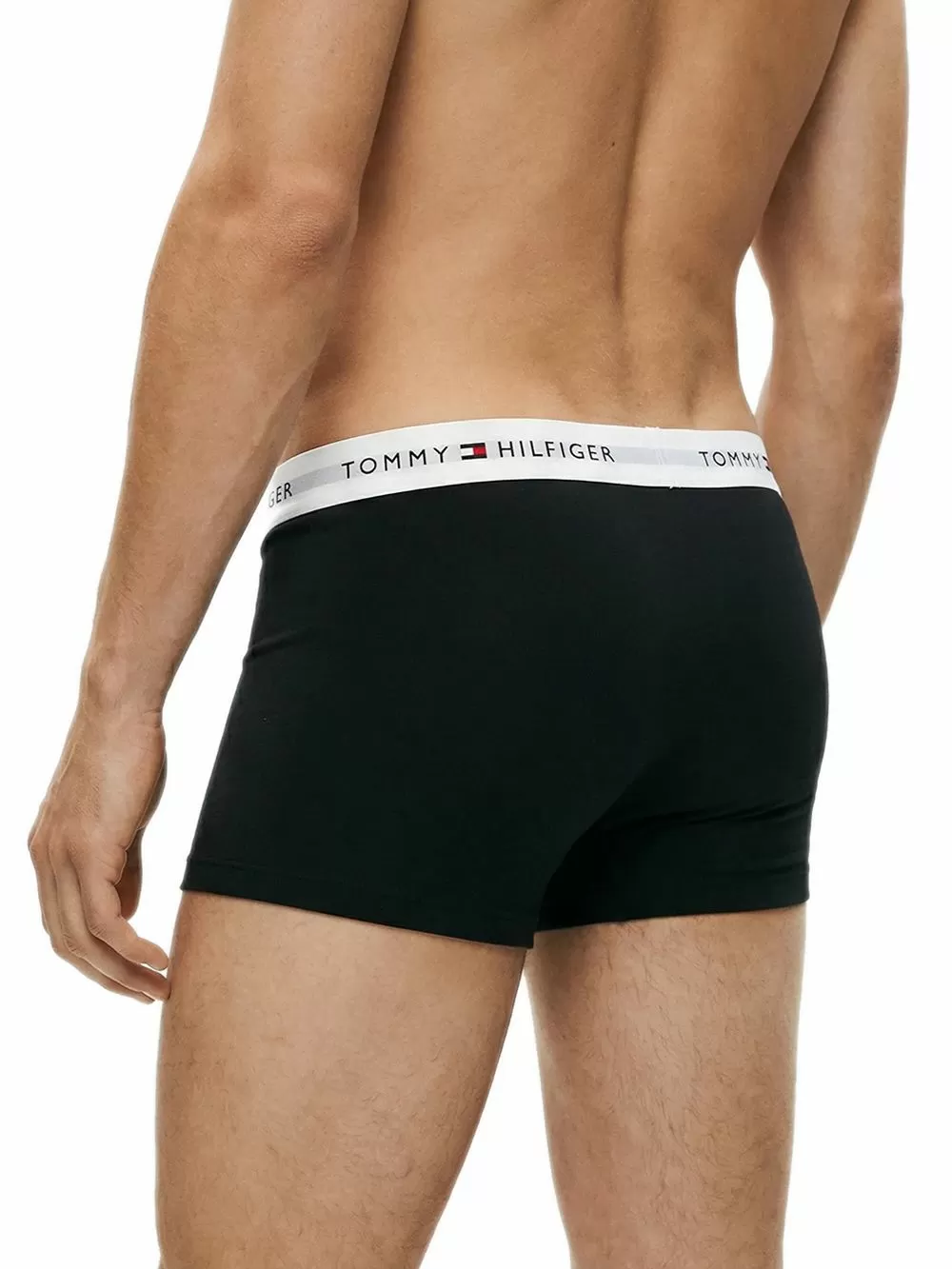 TOMMY HILFIGER Signature Repeat Logo Boxer - Ελαστικό Βαμβάκι - Πακέτο με 3