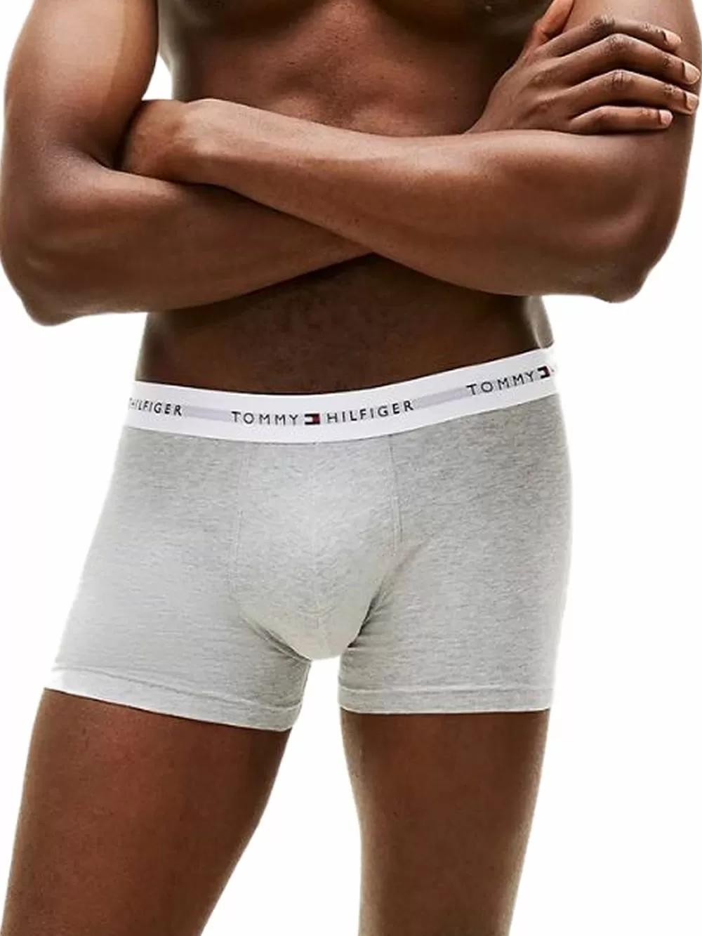 TOMMY HILFIGER Signature Repeat Logo Boxer - Ελαστικό Βαμβάκι - Πακέτο με 3