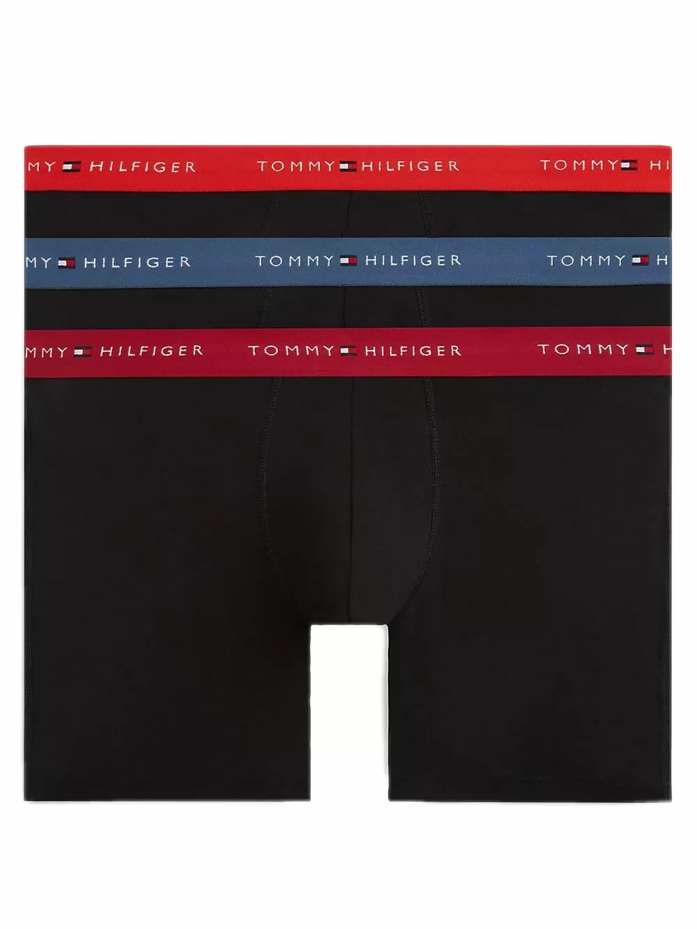 TOMMY HILFIGER Boxer Μακρύ - Ελαστικό Βαμβάκι - Πακέτο με 3