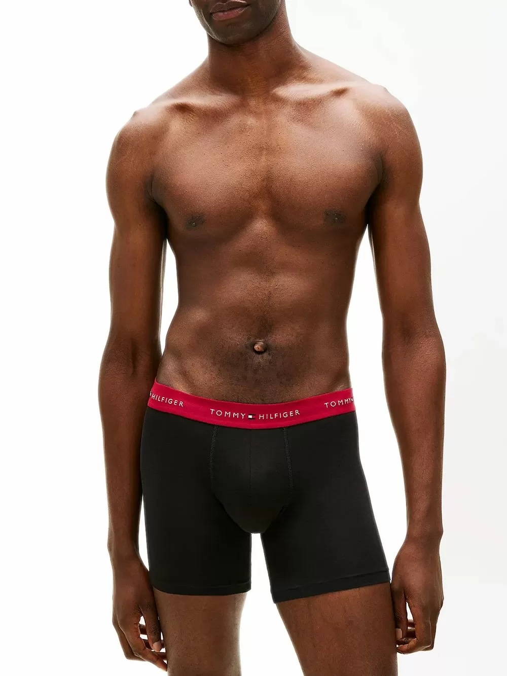 TOMMY HILFIGER Boxer Μακρύ - Ελαστικό Βαμβάκι - Πακέτο με 3