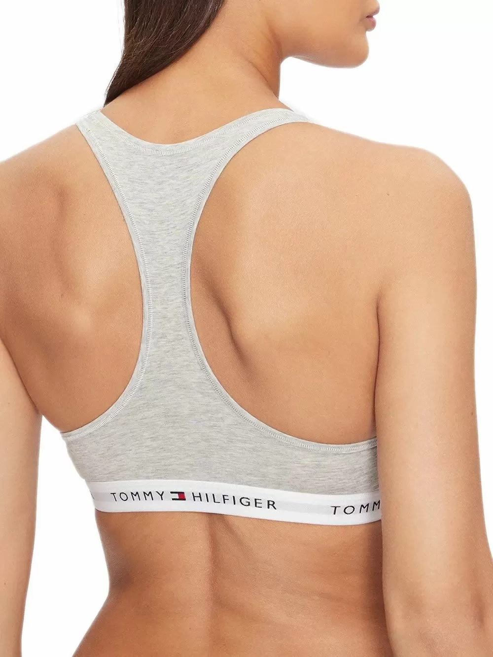 TOMMY HILFIGER Bralette Μπουστάκι - Οργανικό Βαμβάκι & Modal - Γκρι