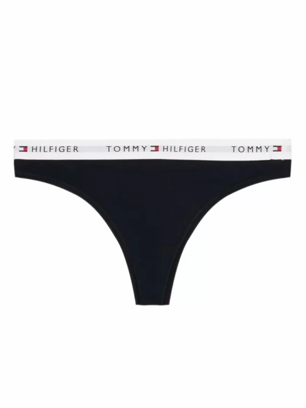 TOMMY HILFIGER Γυναικείο String Black - Οργανικό Βαμβάκι & Modal