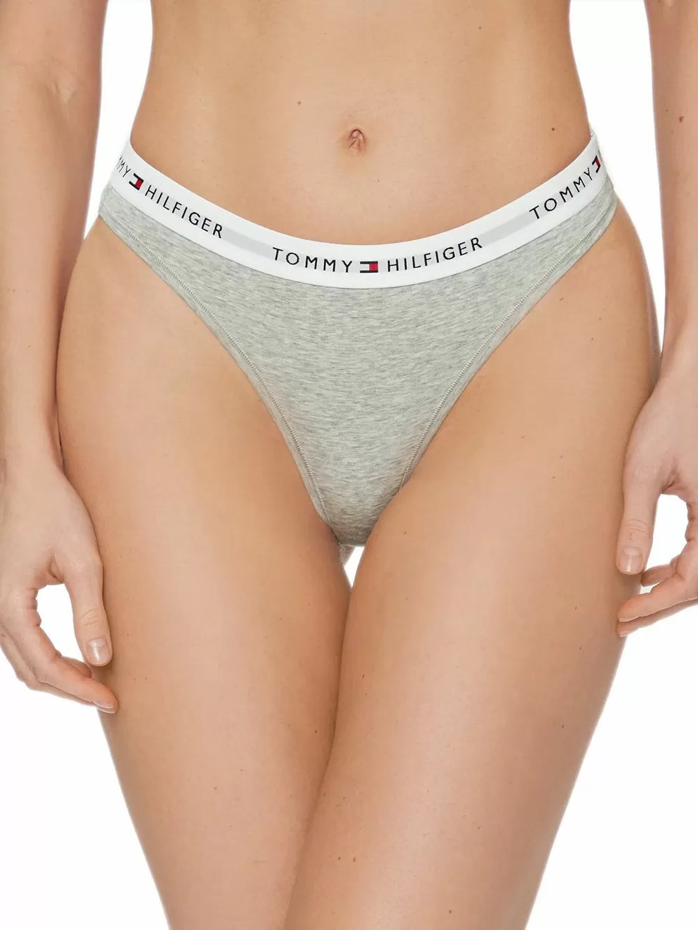 TOMMY HILFIGER Γυναικείο String Icon Logo Γκρι - Οργανικό Βαμβάκι & Modal