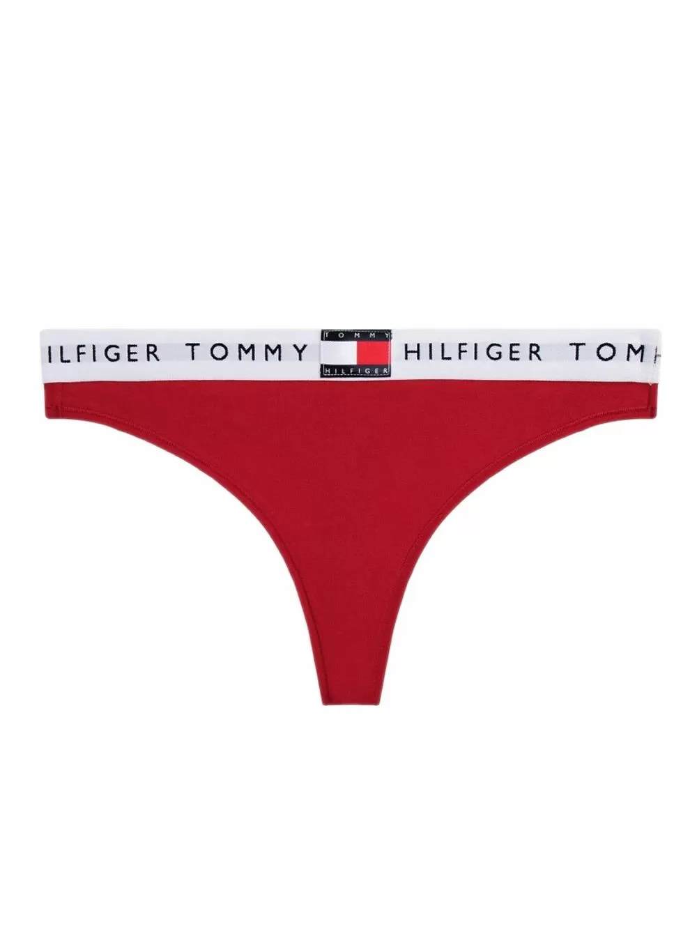 TOMMY HILFIGER Γυναικείο String Heritage Red - Ελαστικό Eco Βαμβάκι 