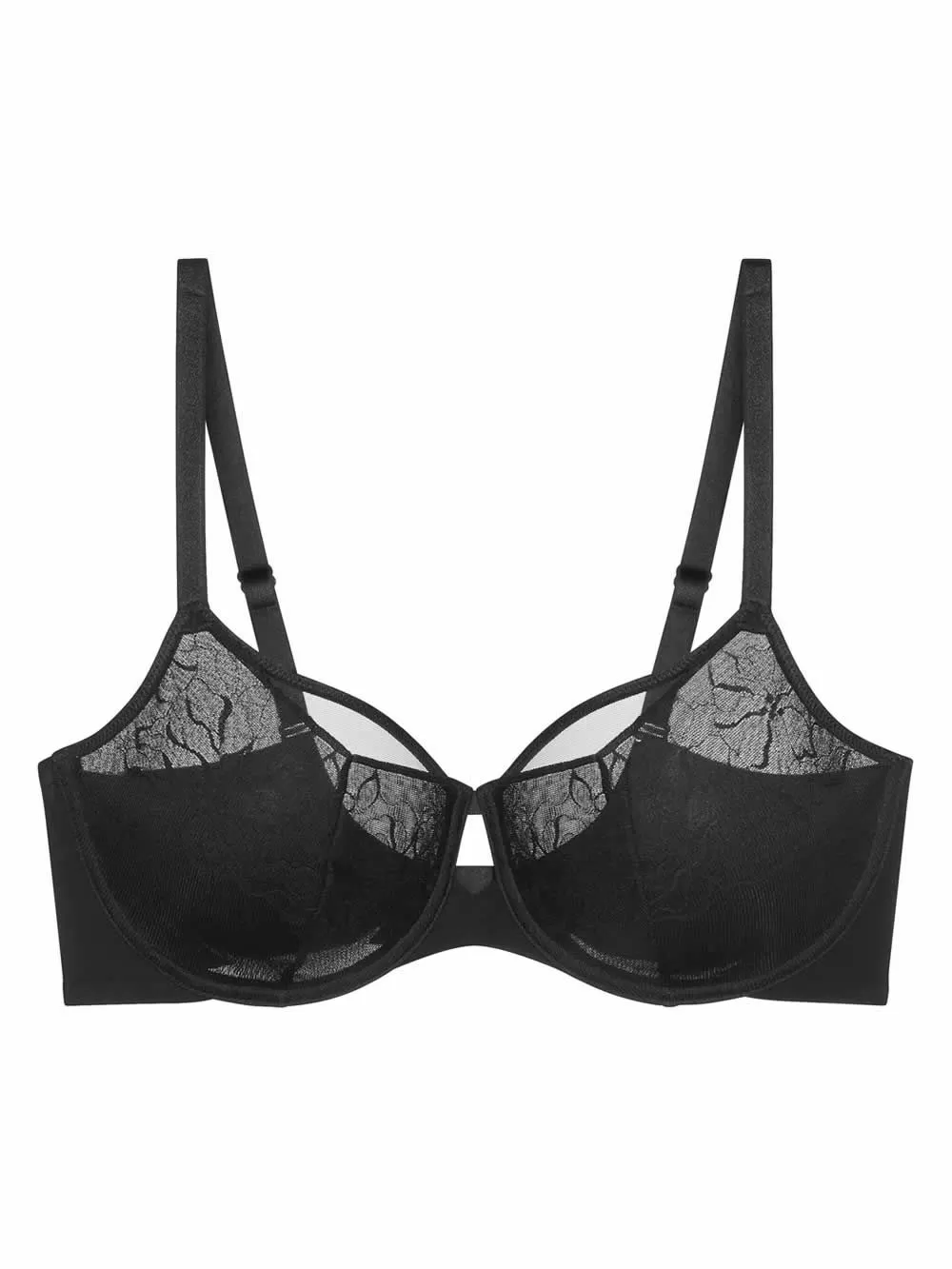 TRIUMPH Comfort Contour W01 Minimizer Μαύρο - Δαντέλα 