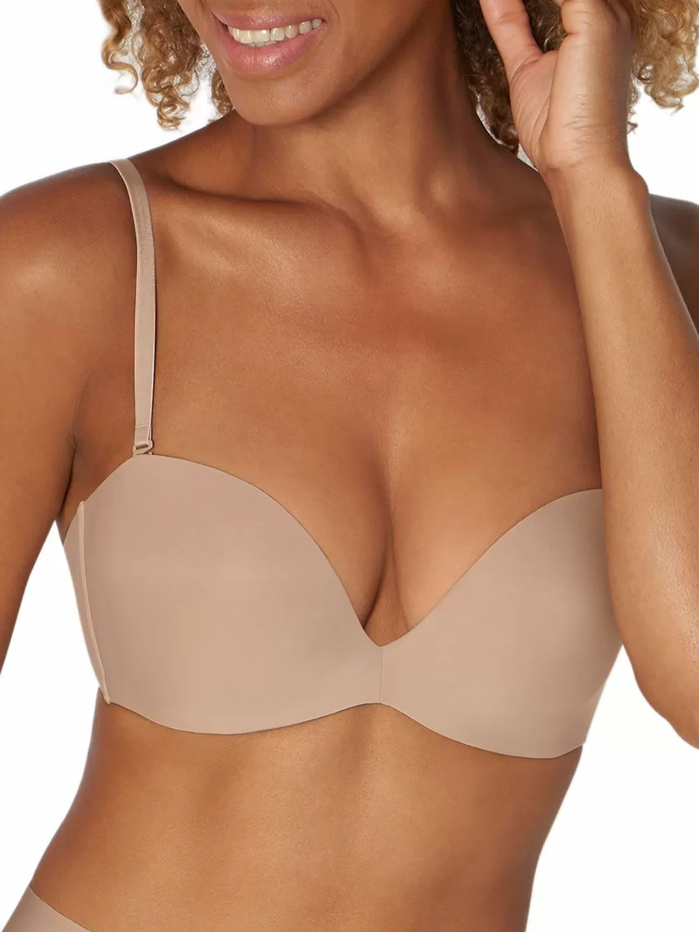 TRIUMPH Αόρατο Strapless Push Up Stepy Soft 01 WDP - Διπλή Ενίσχυση & Μπανέλα 