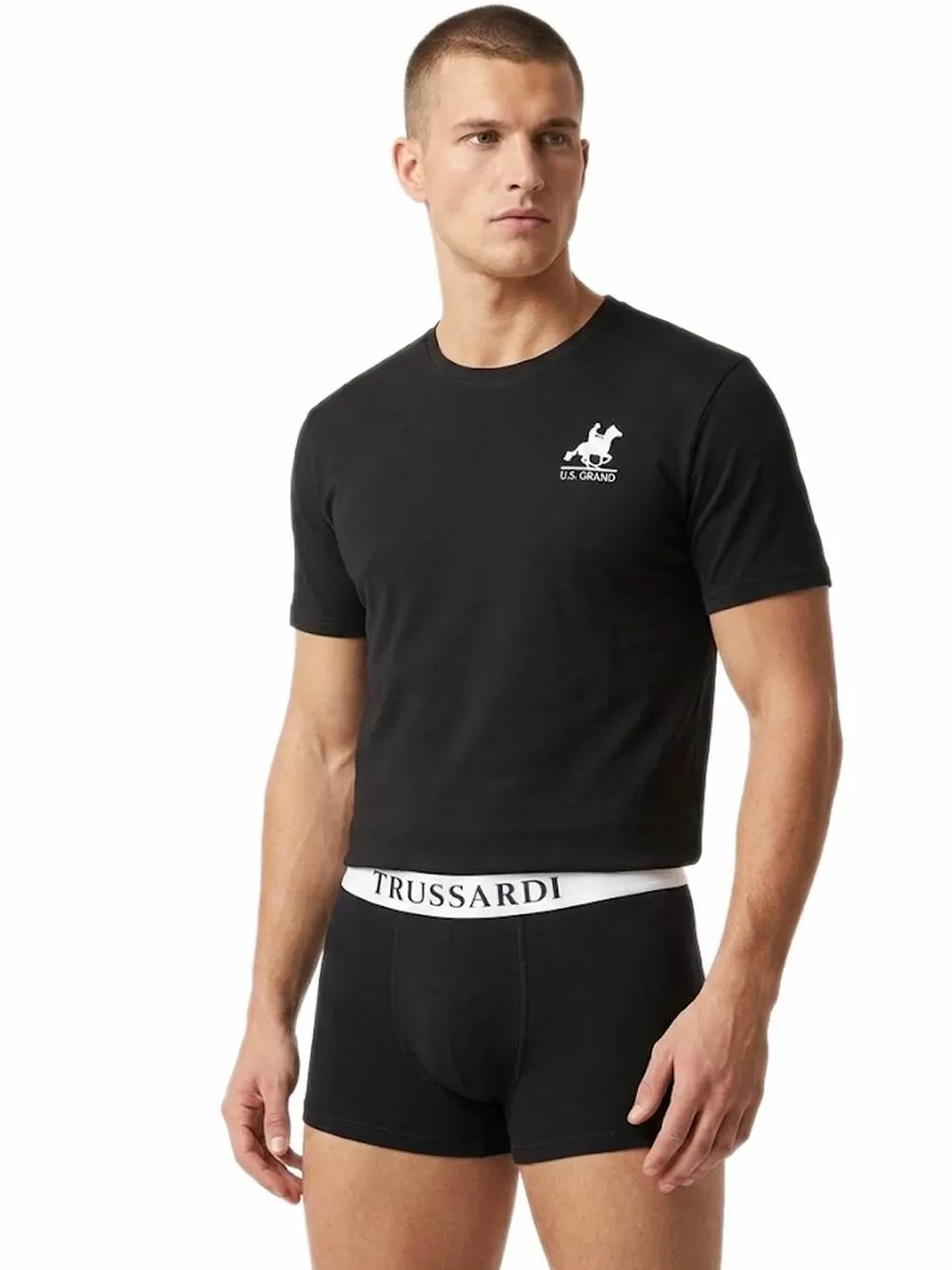 TRUSSARDI Boxer - Ελαστικό Βαμβάκι - Οικονομική Συσκευασία 4 Τεμαχίων