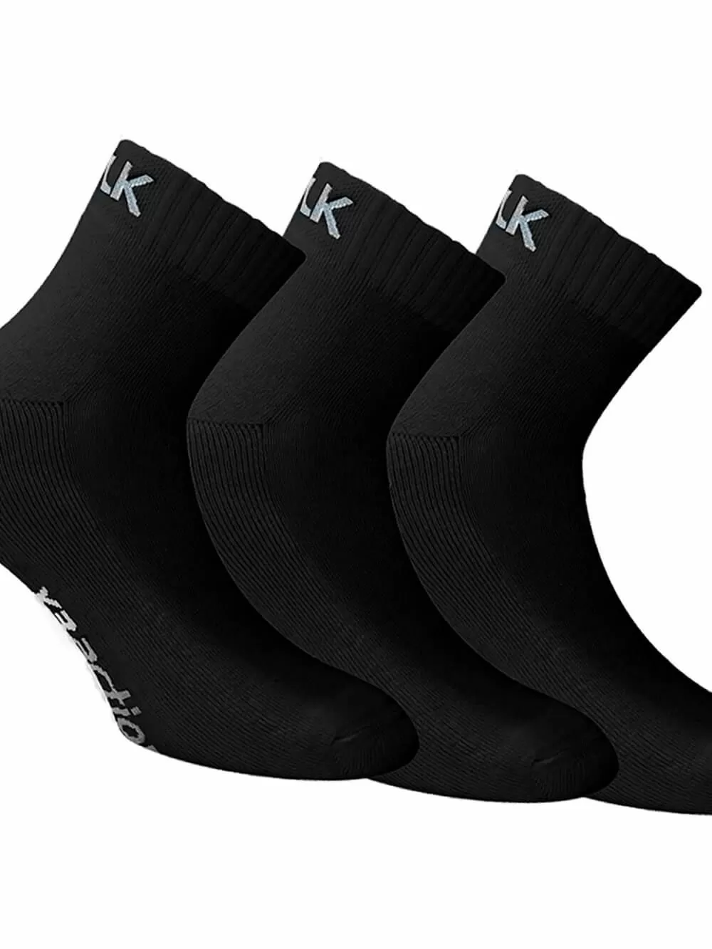 WALK Ανδρική Κάλτσα Ημίκοντη - Ελαστικό Βαμβάκι - 3 Τεμάχια