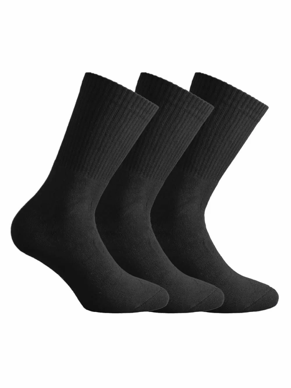 WALK Ανδρική Βαμβακερή Αθλητική Κάλτσα - 3 Τεμάχια