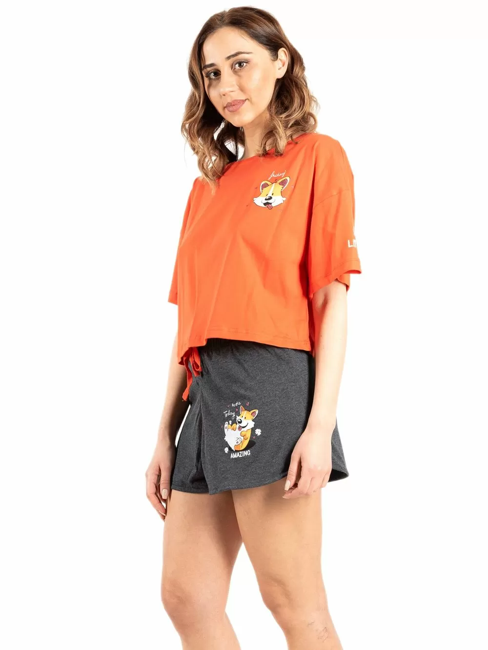 Πυτζάμα Γυναικεία VIENETTA - 100% Βαμβάκι - Lurex Σχέδιο 