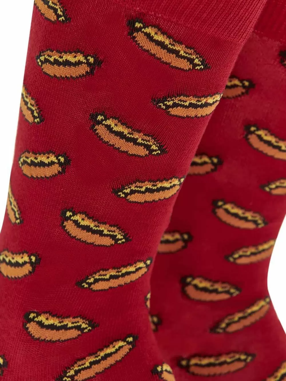 WALK Ανδρική Κάλτσα Hot Dog - Ελαστικό Βαμβάκι 