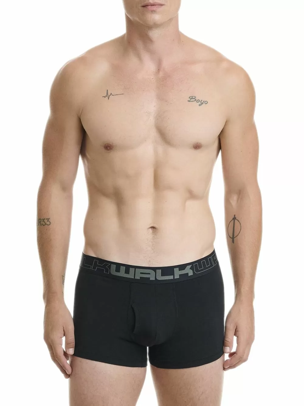 WALK Ανδρικά Μποξεράκια από Ανθεκτικό Βαμβάκι - Πακέτο με 2 