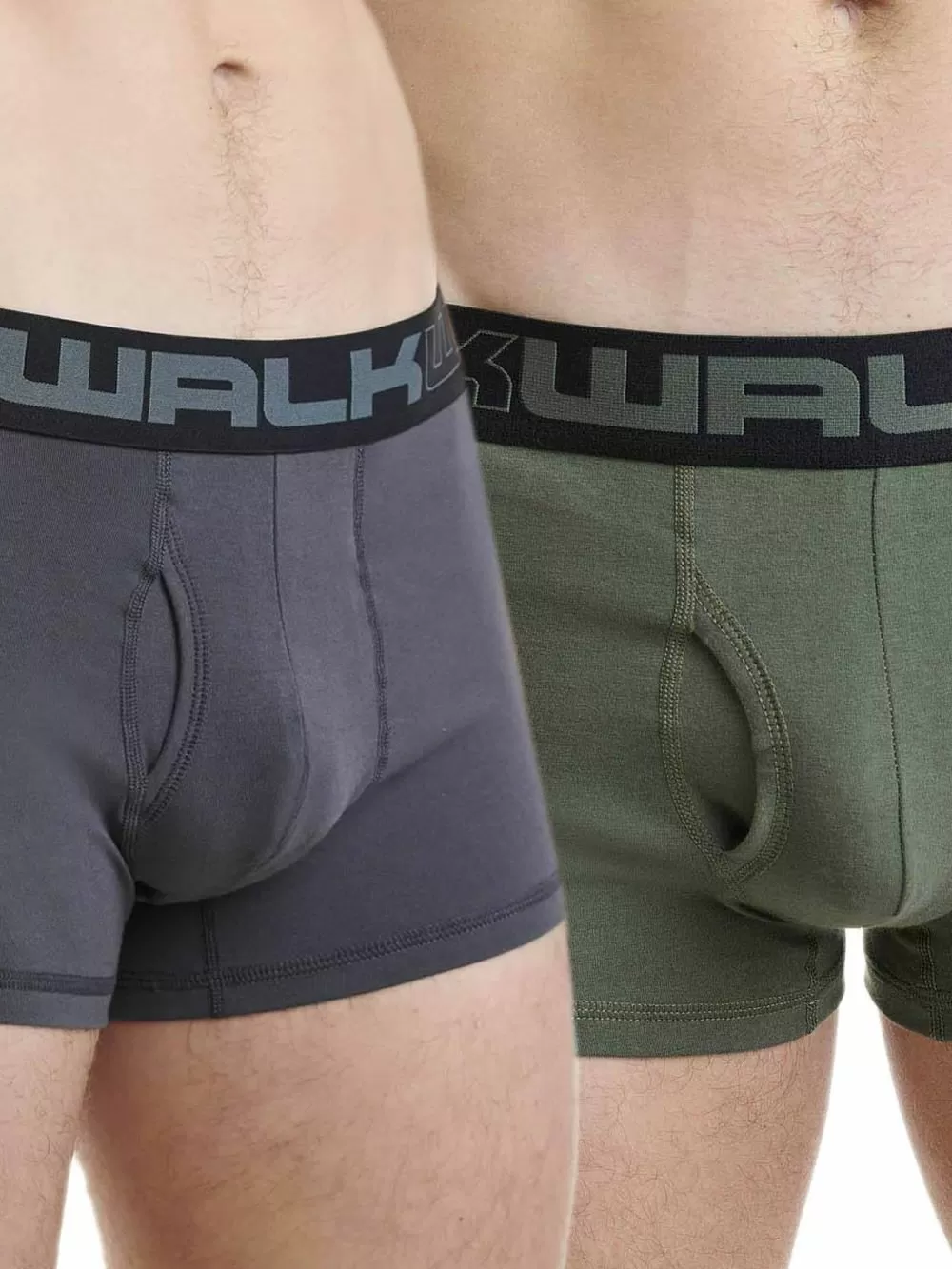 WALK Ανδρικά Μποξεράκια από Ανθκετικό Βαμβάκι - Πακέτο με 2 
