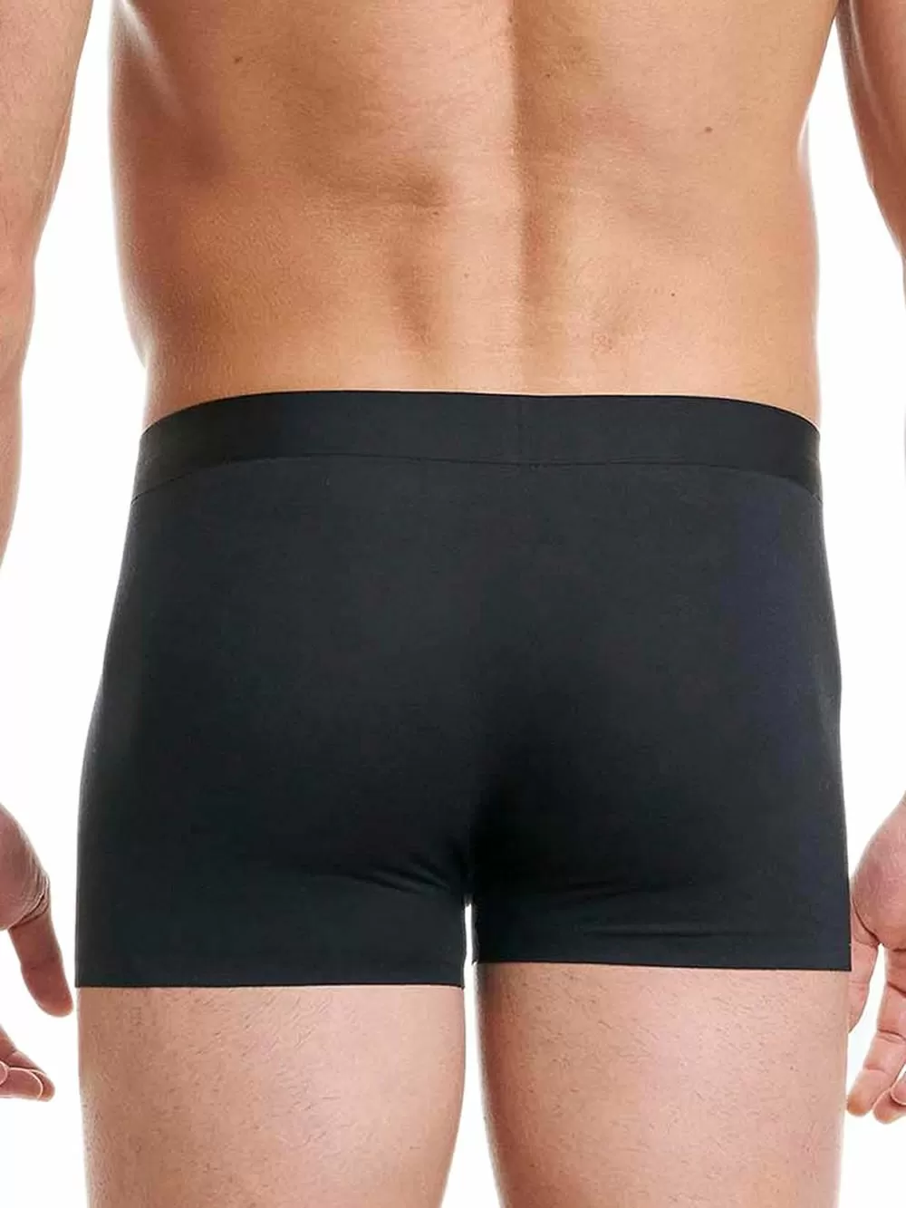 WALK Ανδρικό Μπόξερ Αόρατο Seamless Μαύρο - Super Απαλό Bamboo