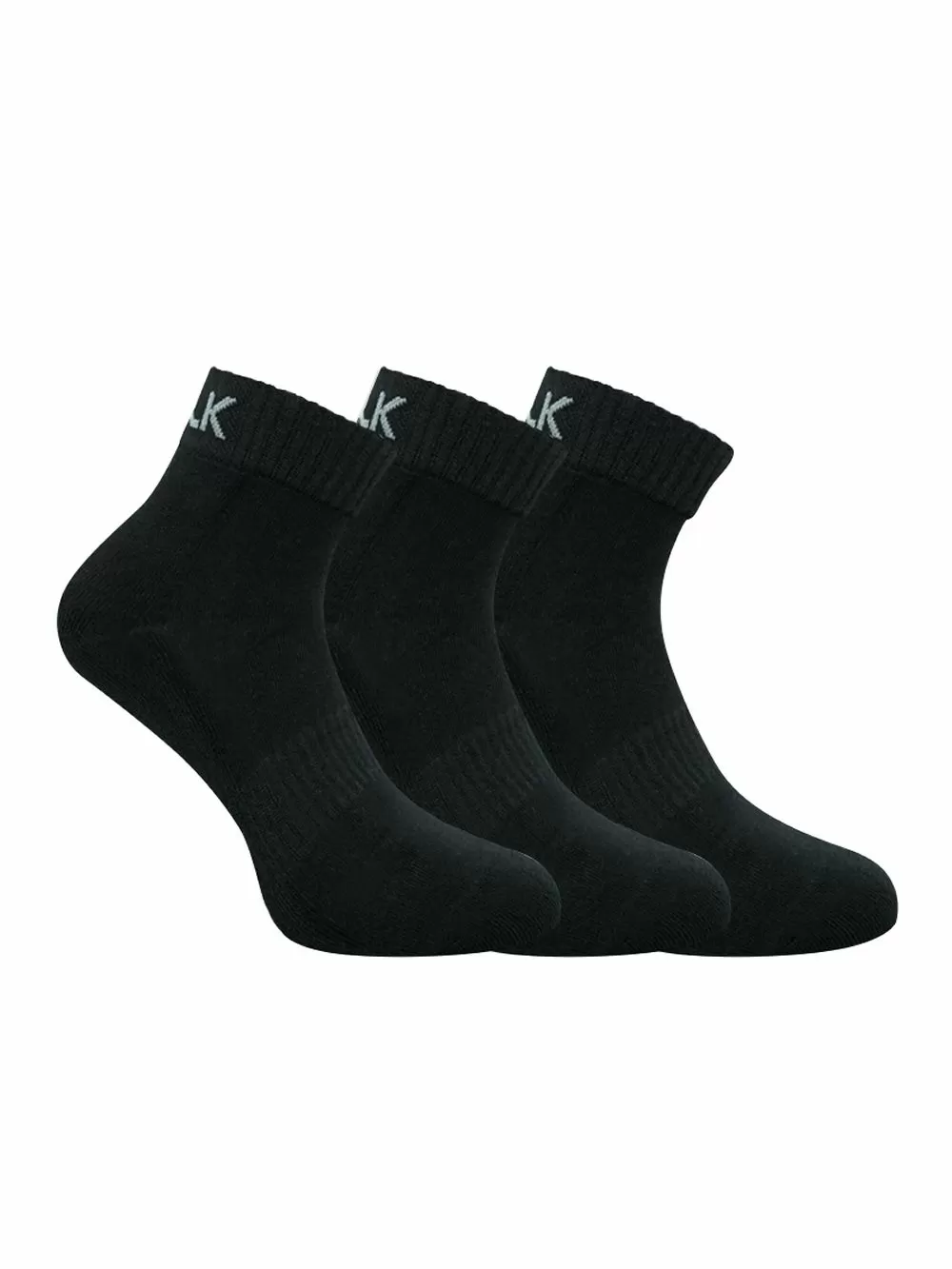 WALK Γυναικεία Αθλητική Βαμβακερή Κάλτσα Ημίκοντη - 3 Τεμάχια