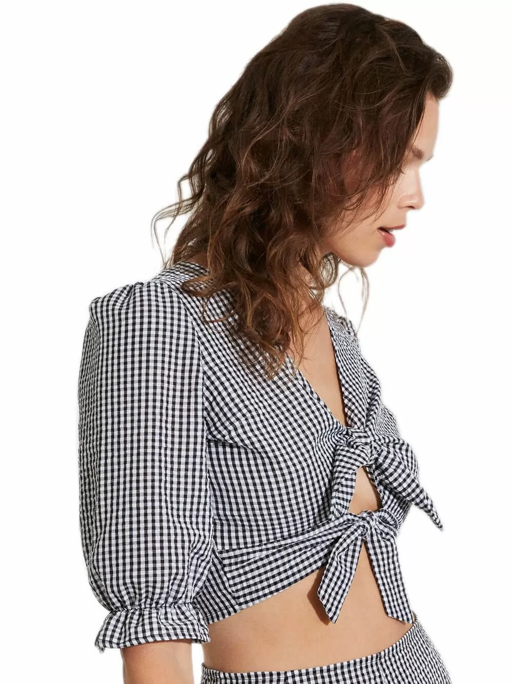 Beachwear Outwear YSABEL MORA Τοπ - Καρό Σχέδιο