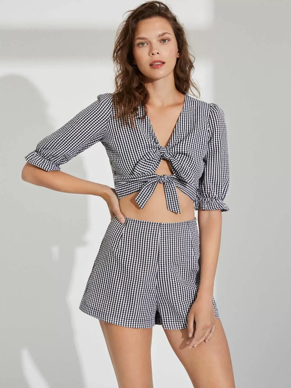 Beachwear Outwear YSABEL MORA Τοπ - Καρό Σχέδιο