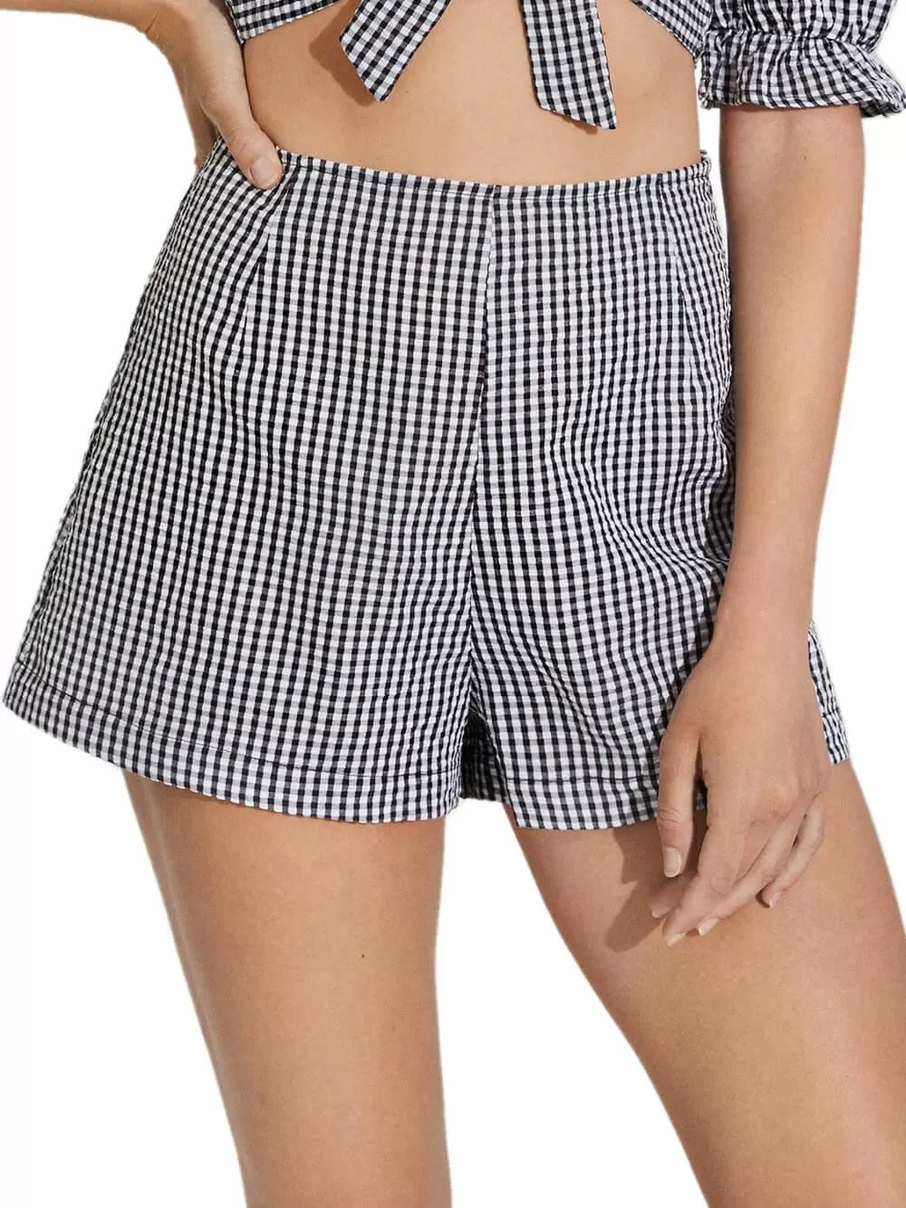 Beachwear Outwear YSABEL MORA Σορτς Ψηλόμεσο - Καρό Σχέδιο