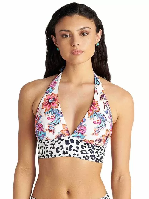 Μαγιό BLU4U Floral Escape Τρίγωνο Τοπ - Διπλής Όψης - Μεγάλο Στήθος - Ήπια Ενίσχυση