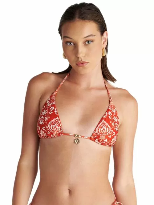 Μαγιό BLU4U Coral Damask Σουτιέν Τρίγωνο Μπικίνι - Αφαιρούμενη Ενίσχυση