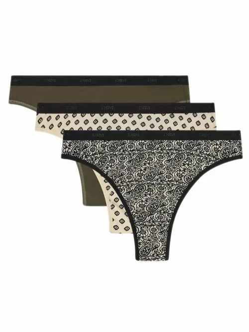 DIM Γυναικεία String Les Pockets Cotton B7Z - Βαμβακερά - Πακέτο με 3