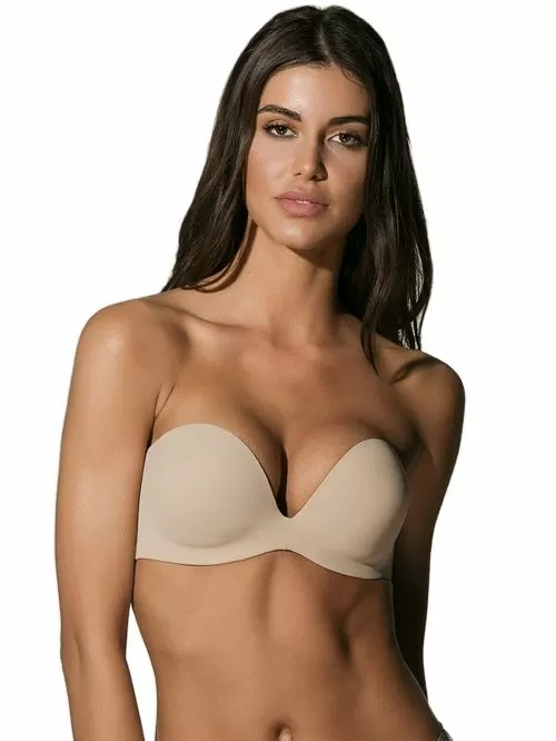 Strapless Σουτιέν Luna Secret Sense - Push Up με Διπλή Αφαιρούμενη Ενίσχυση - Ανόρθωση & Πλουσιότερο Μπούστο