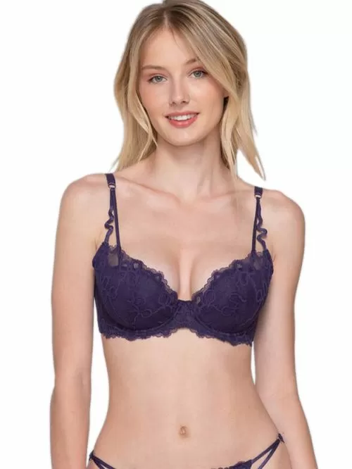 σουτιέν luna 15241 purple μπροστά