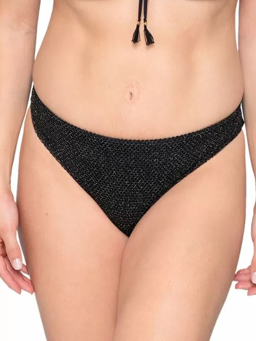 μαγιό bikini luna 93818 black μπροστά
